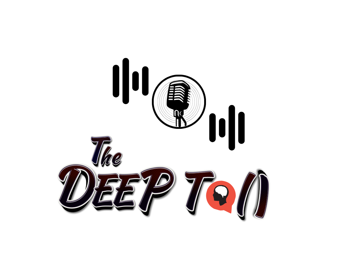 white logo the deep talk